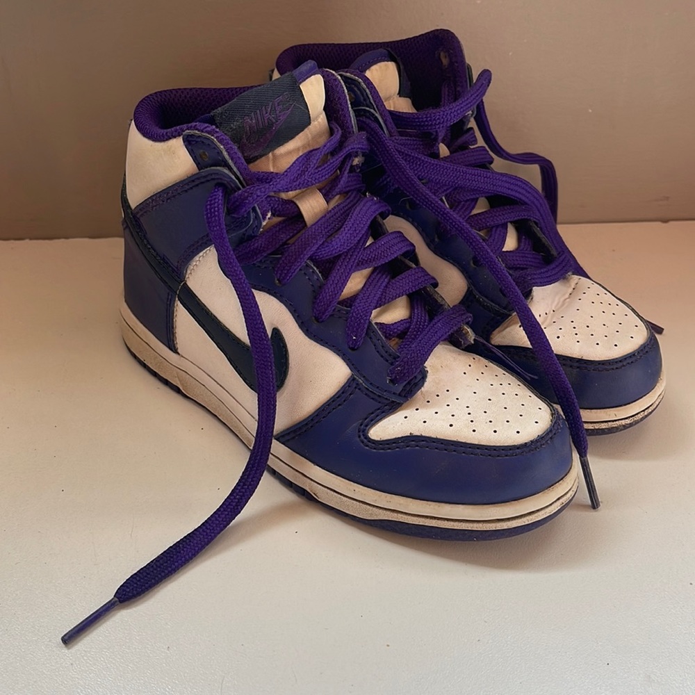 Nike High Tops Purple & White